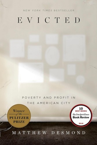 Evicted by Matthew Desmond book cover — reviewed by Amy Suto