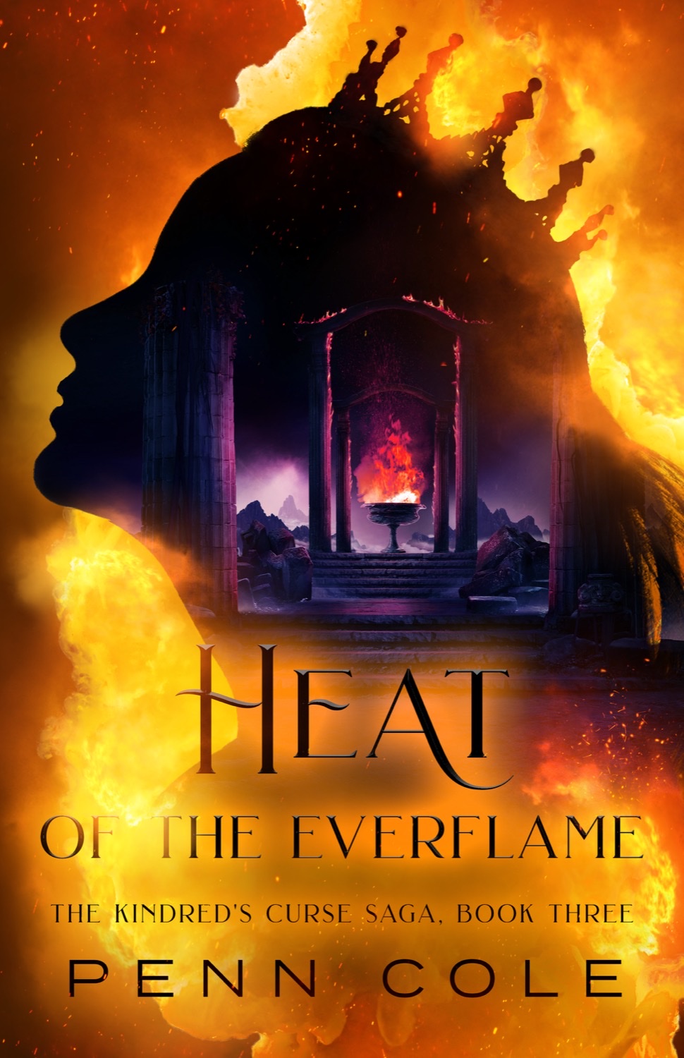 Heat of the Everflame by Penn Cole book cover — reviewed by Amy Suto