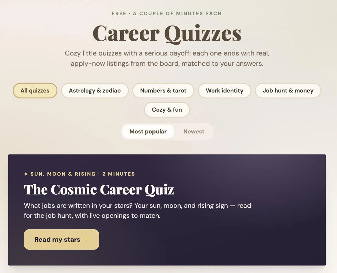The Best Career Quizzes (That End in Real Jobs)