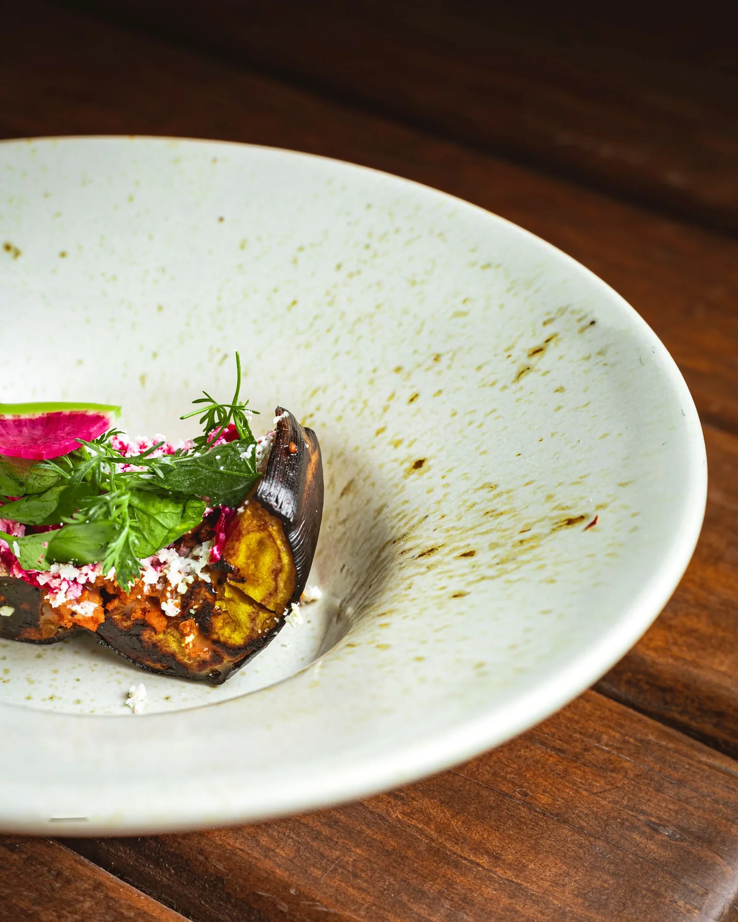 A beautifully plated seasonal dish like the market-driven cooking at Rich Table in San Francisco