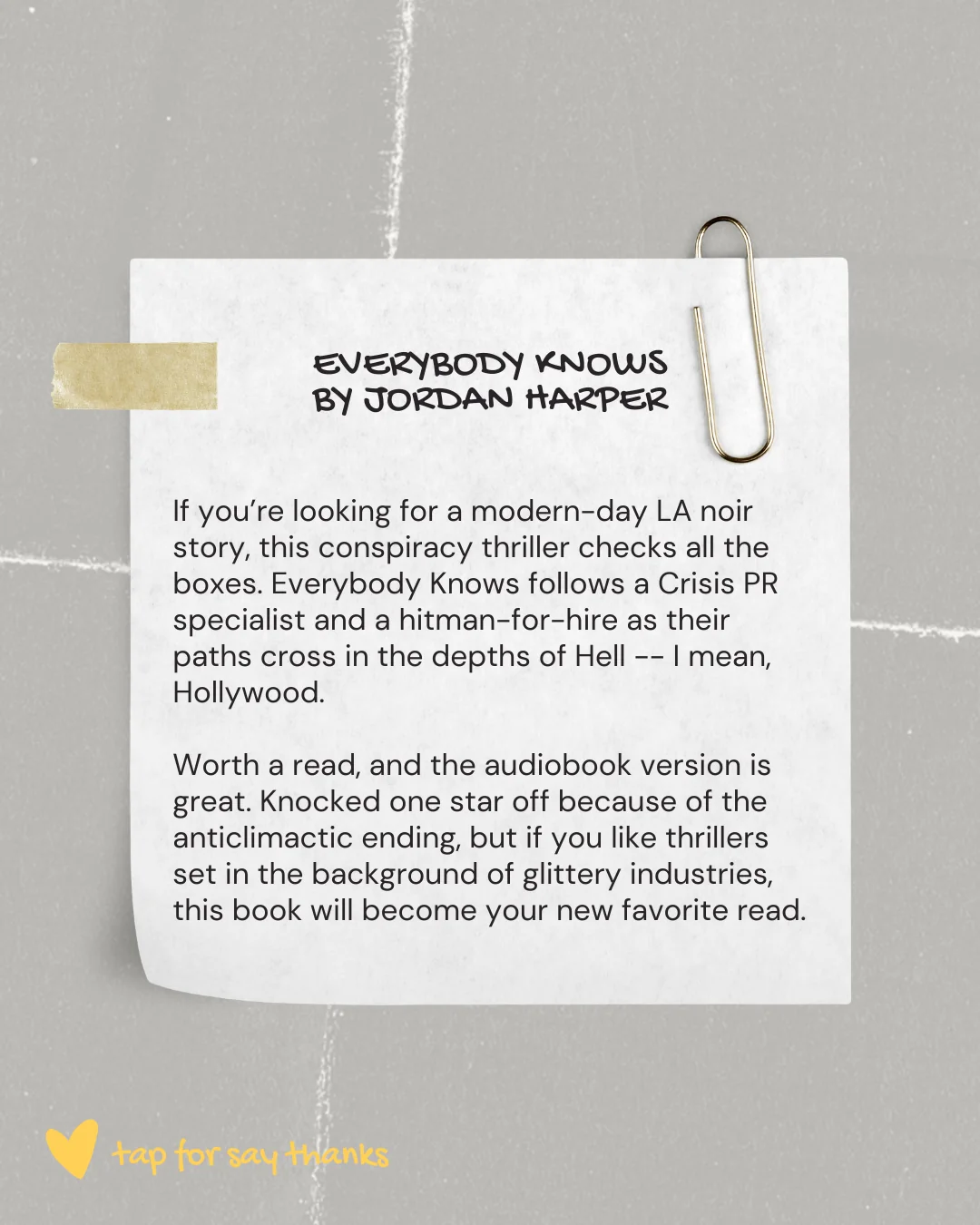 Book Review: Everybody Knows by Jordan Harper