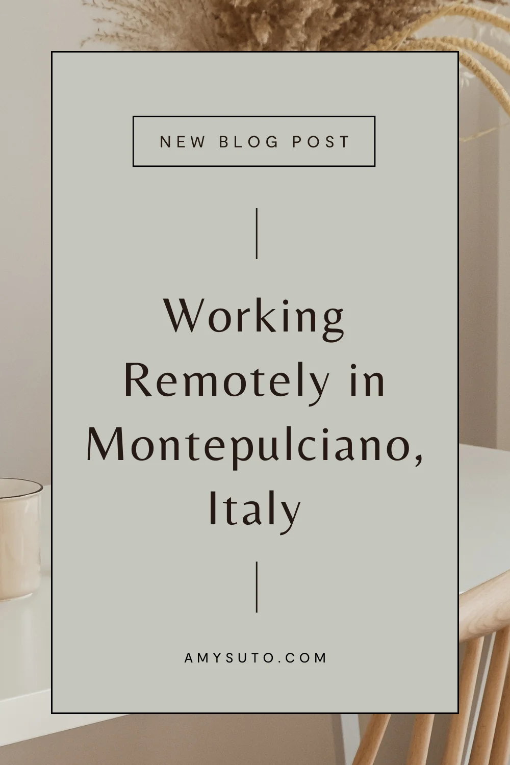Working remotely in montepulchiano italy
