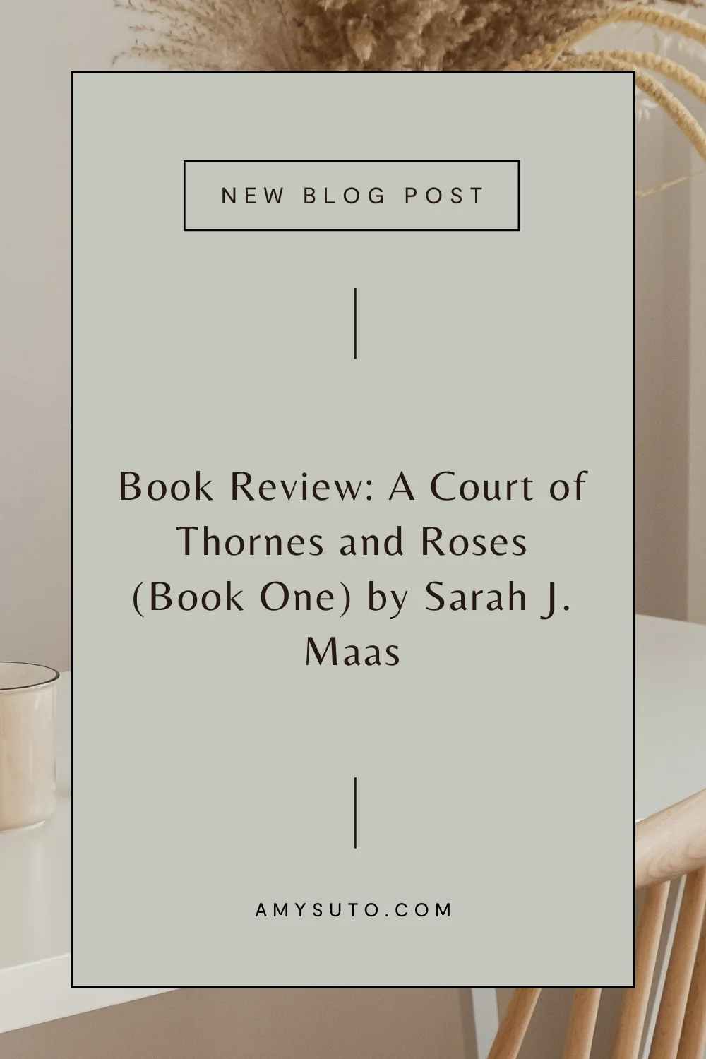 book review a court of thornes and roses by sarah j. maas poster