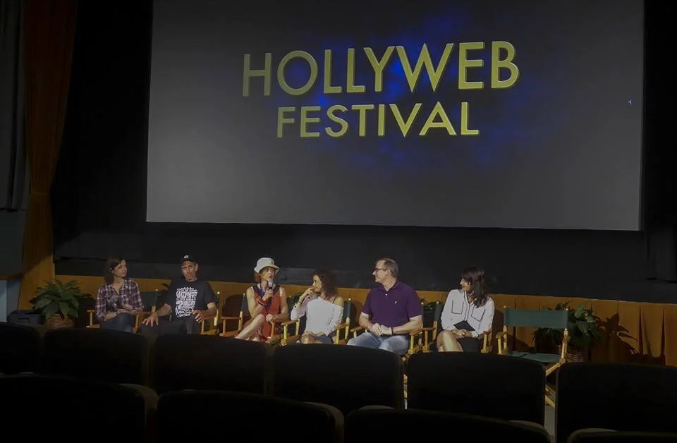 The panel with me on the far right trying to think of something articulate to say about the show