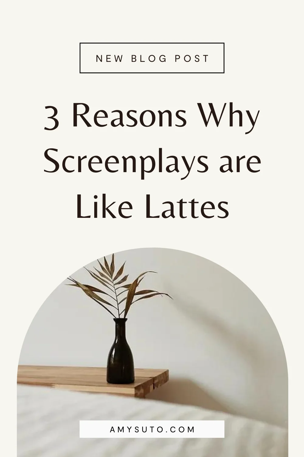 Reasons why screenplays are like lattes