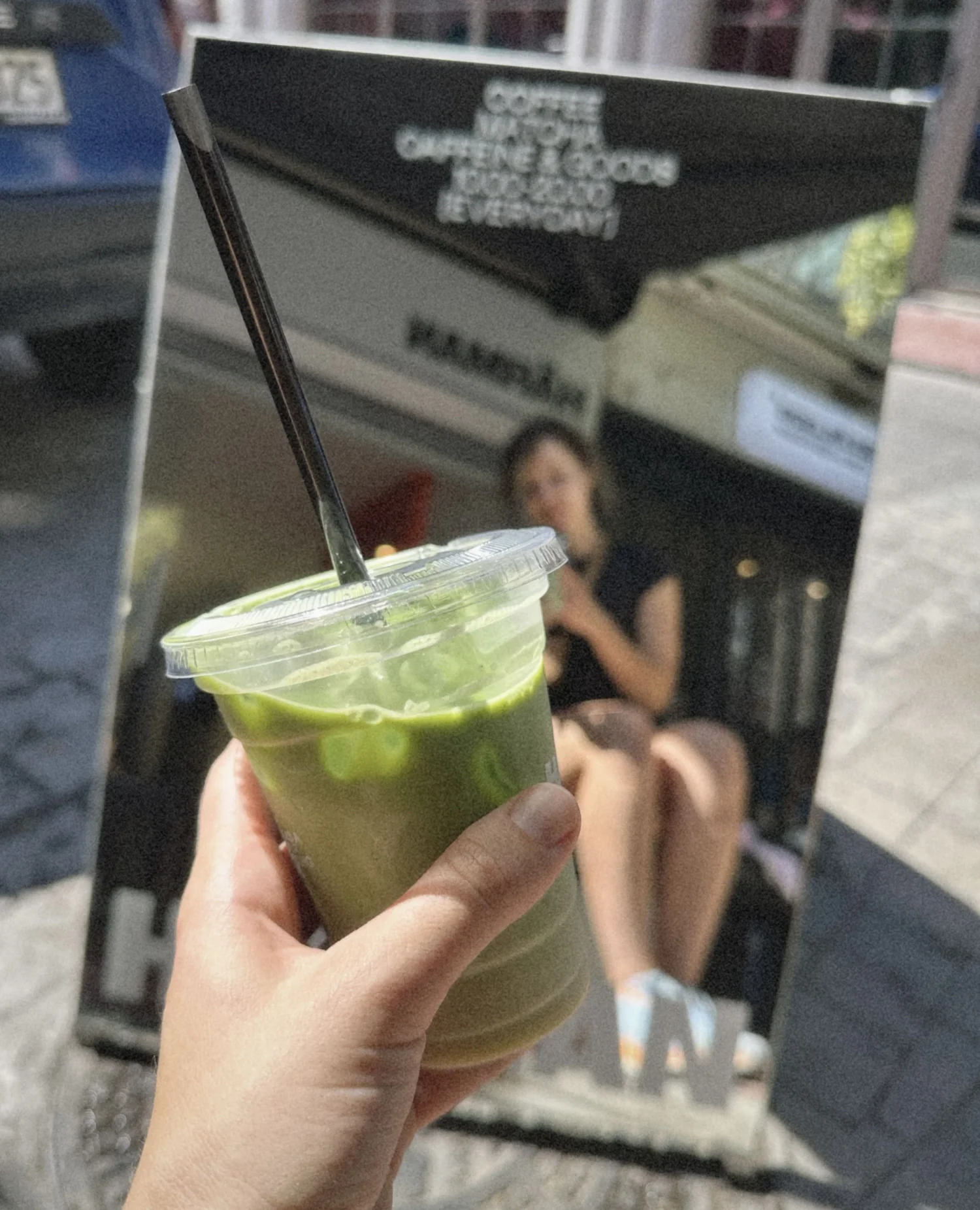 Aesthetic matcha latte