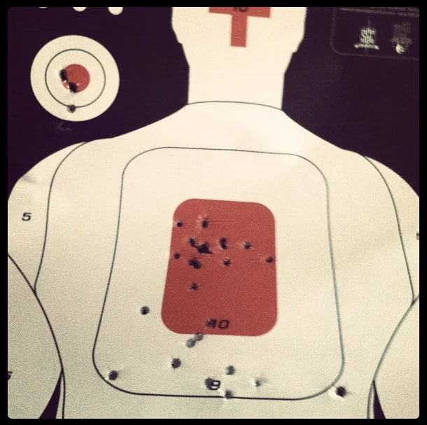 I’m no James Bond, but I’m still a decent shot!