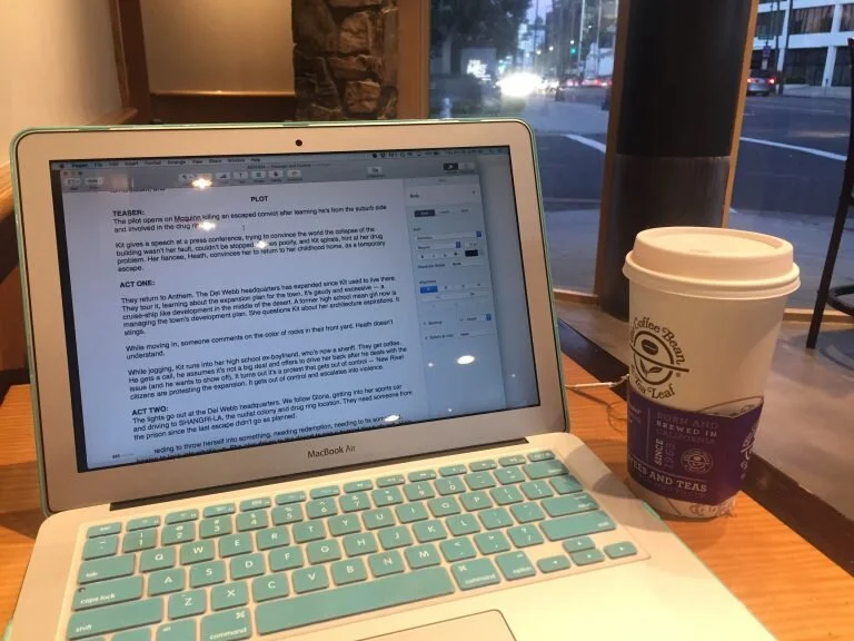 a picture of me working on my outline before deciding to instead write this blog post